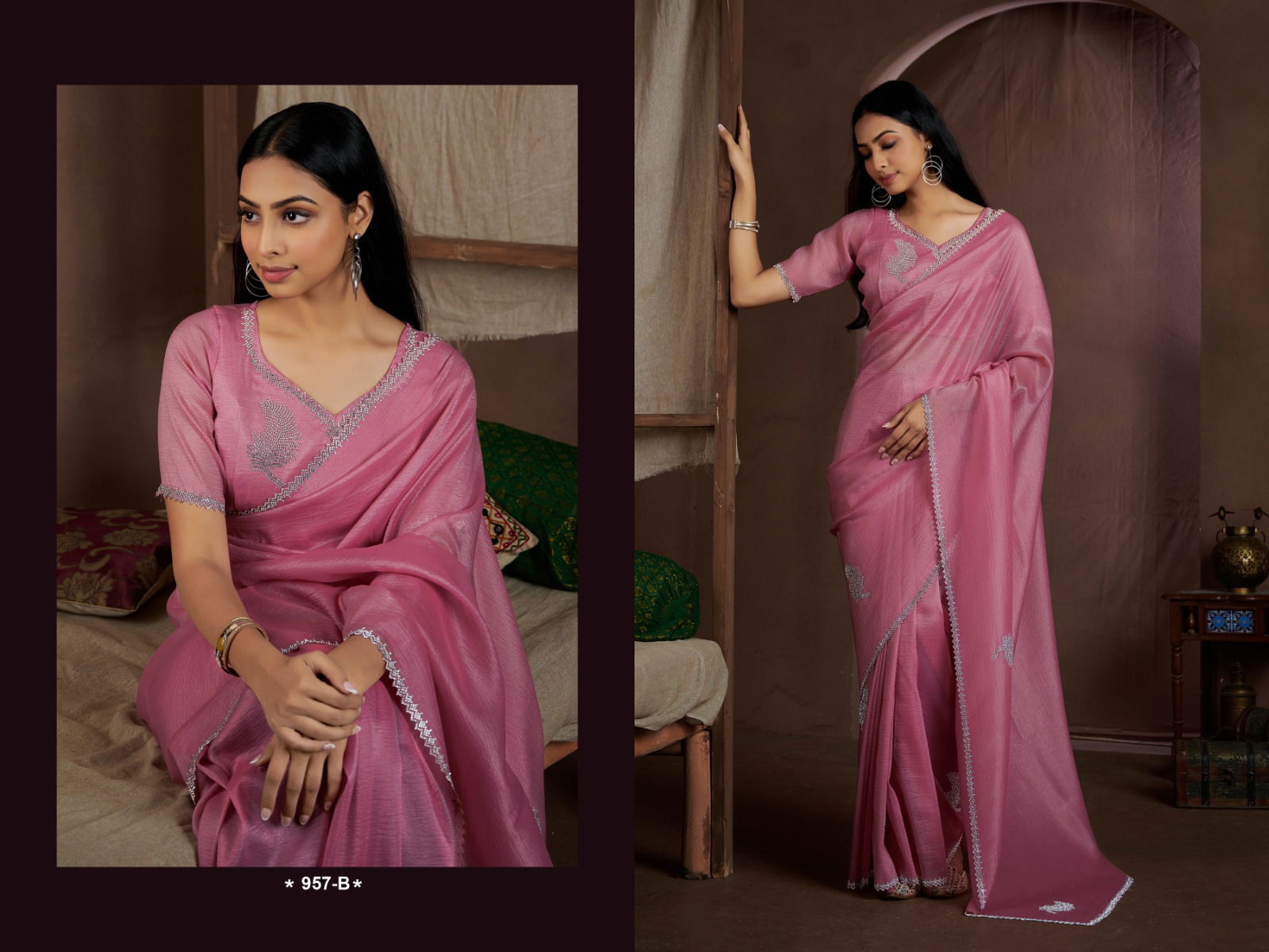 Mehek 957 A To F Fancy Designer Party Wear Sarees Suppliers In India